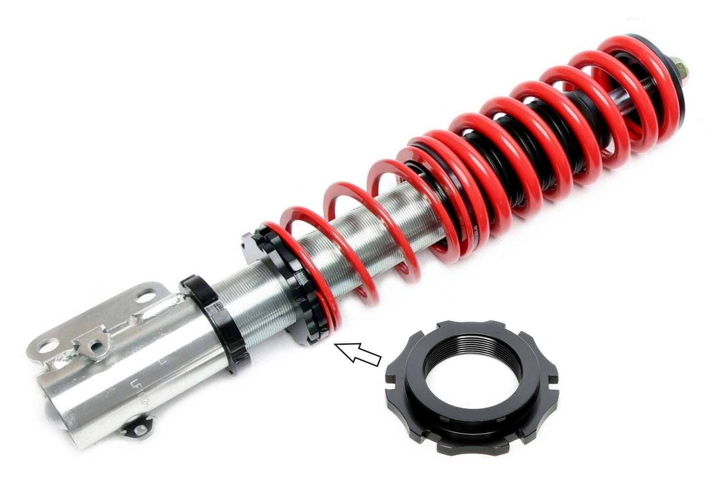 TA Technix oberer schwarzer Gewindeverstellring Vorderachse passend für X-GWBM04H+/1+X-GWVW01H+X-GWVW02H+X-GWVW03H+X-...