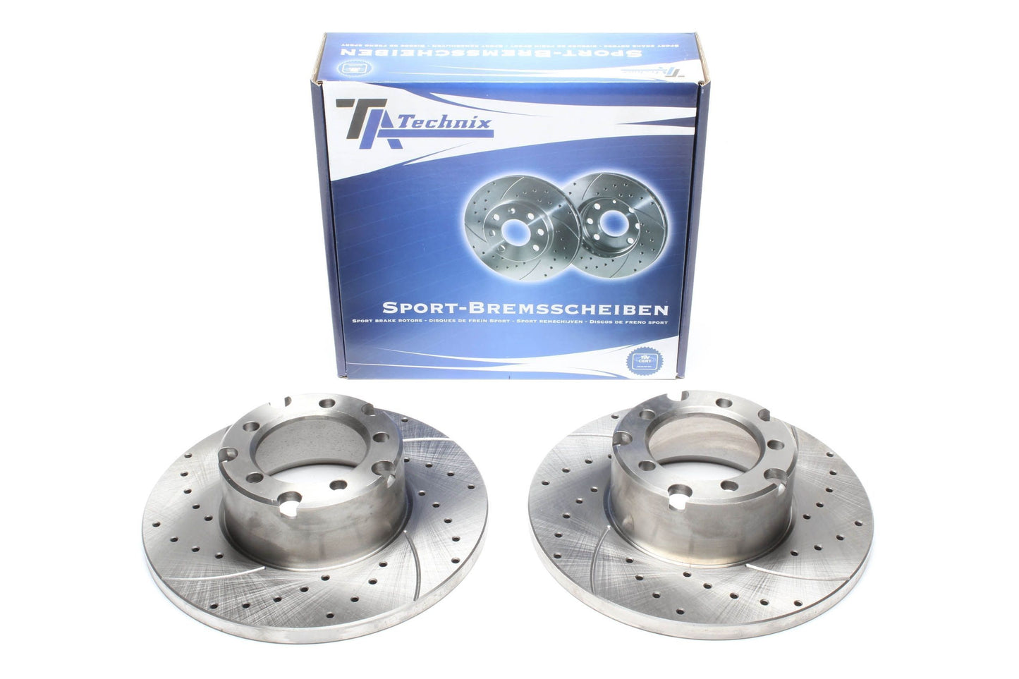TA Technix Sport Bremsscheiben Satz Vorderachse passend für Mercedes Benz T1 Bus / T2