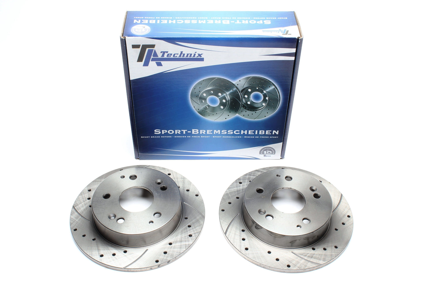 TA Technix Sport Bremsscheiben Satz Hinterachse passend für Honda Civic VII Hatchback/Stufenheck/Coupe