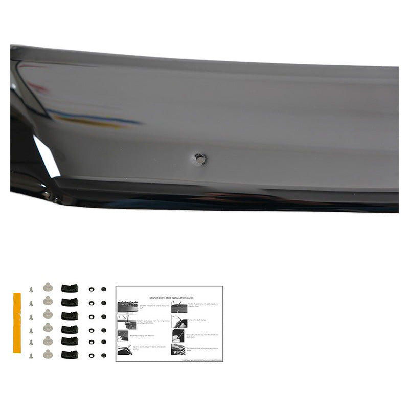 Oneway Motorhaubenschutz passend für Ford Transit Custom MK1 2012-2018 - Schwarz glänzend