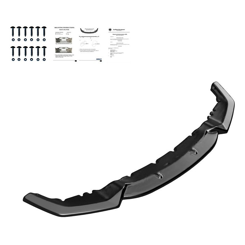 Oneway Frontspoiler passend für BMW M2 F87 2016-2020 - Schwarz glänzend