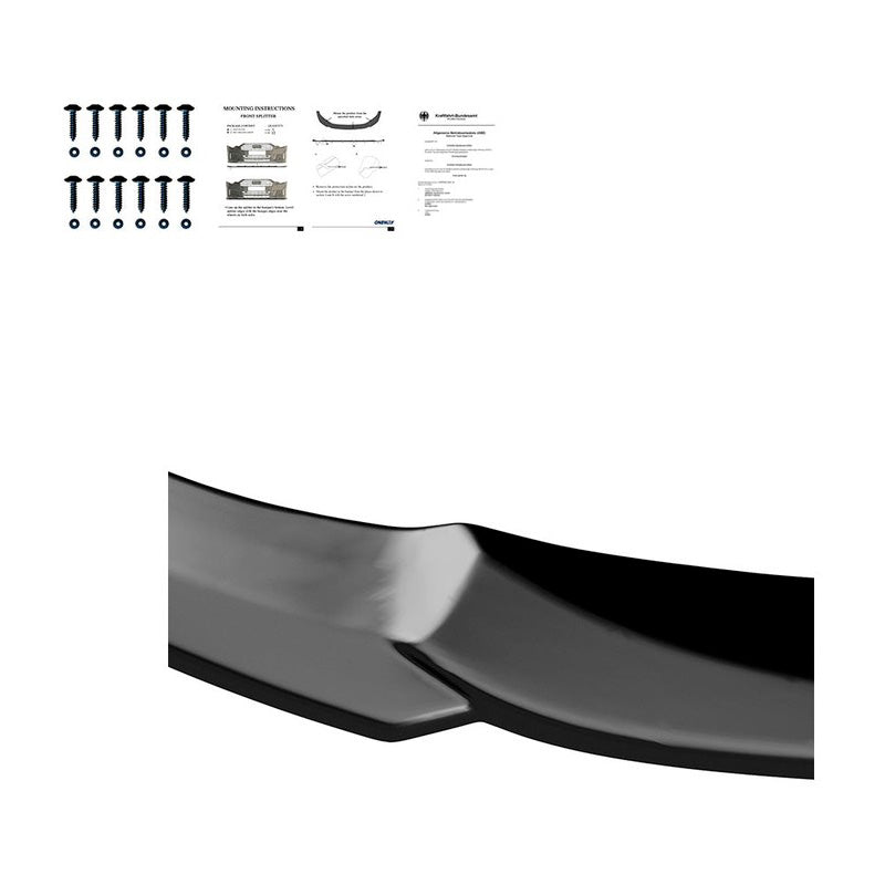 Oneway Frontspoiler passend für BMW 5er F10/F11 M-Pack 2011-2016 - Schwarz glänzend