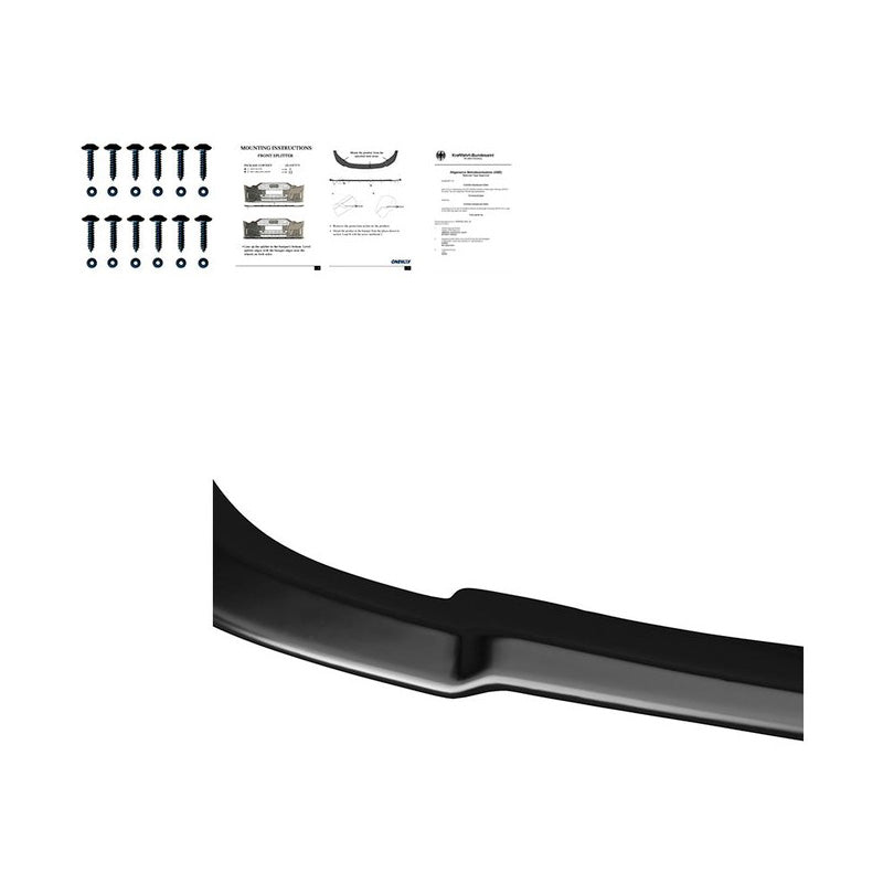 Oneway Frontspoiler passend für Mercedes C-Klasse W204 AMG-Line Facelift 2011-2014 - Schwarz glänzend
