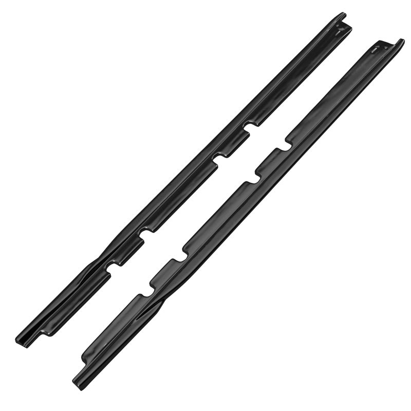 Oneway Satz Seitenschweller - Universal - Länge 208cm - Schwarz glänzend