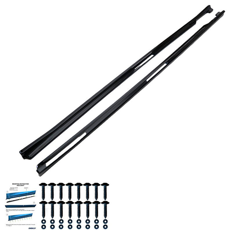 Oneway Satz Seitenschweller passend für BMW i4 G26 M-Pack 2021- & 4er G26 M-Pack/M440i 2021- - Schwarz glänzend