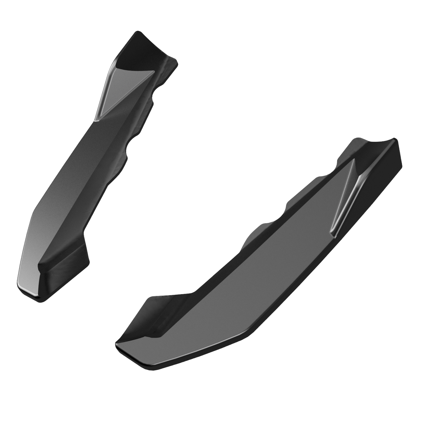 Heckseitensplitter Diffusoren passend für BMW X1 M-Pack F48 2015-2019 Hochglanz Schwarz