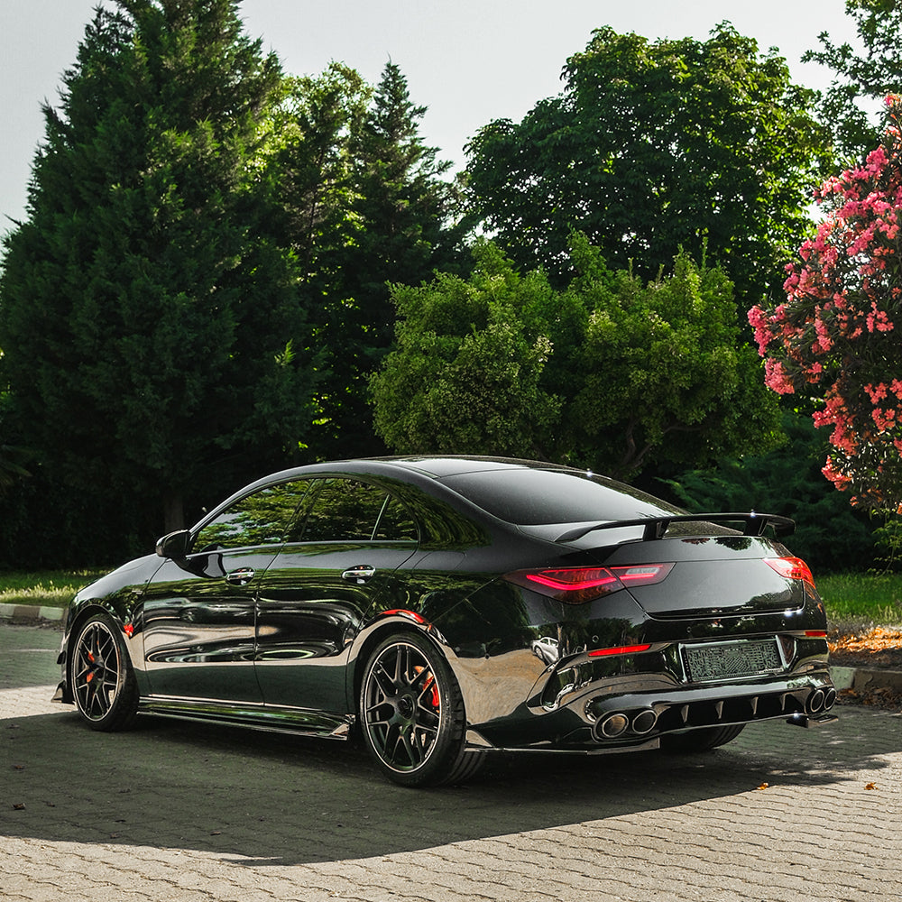 RS11.069 - Heckseitensplitter passend für Mercedes CLA35 / CLA45 Aero Pack C118 2019-2023 Hochglanz Schwarz