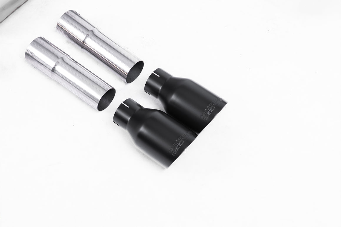 Milltek Sport Sportauspuff passend für Audi S3 2.0 quattro Saloon & Cabrion 8V.2 - schwarze Endrohre