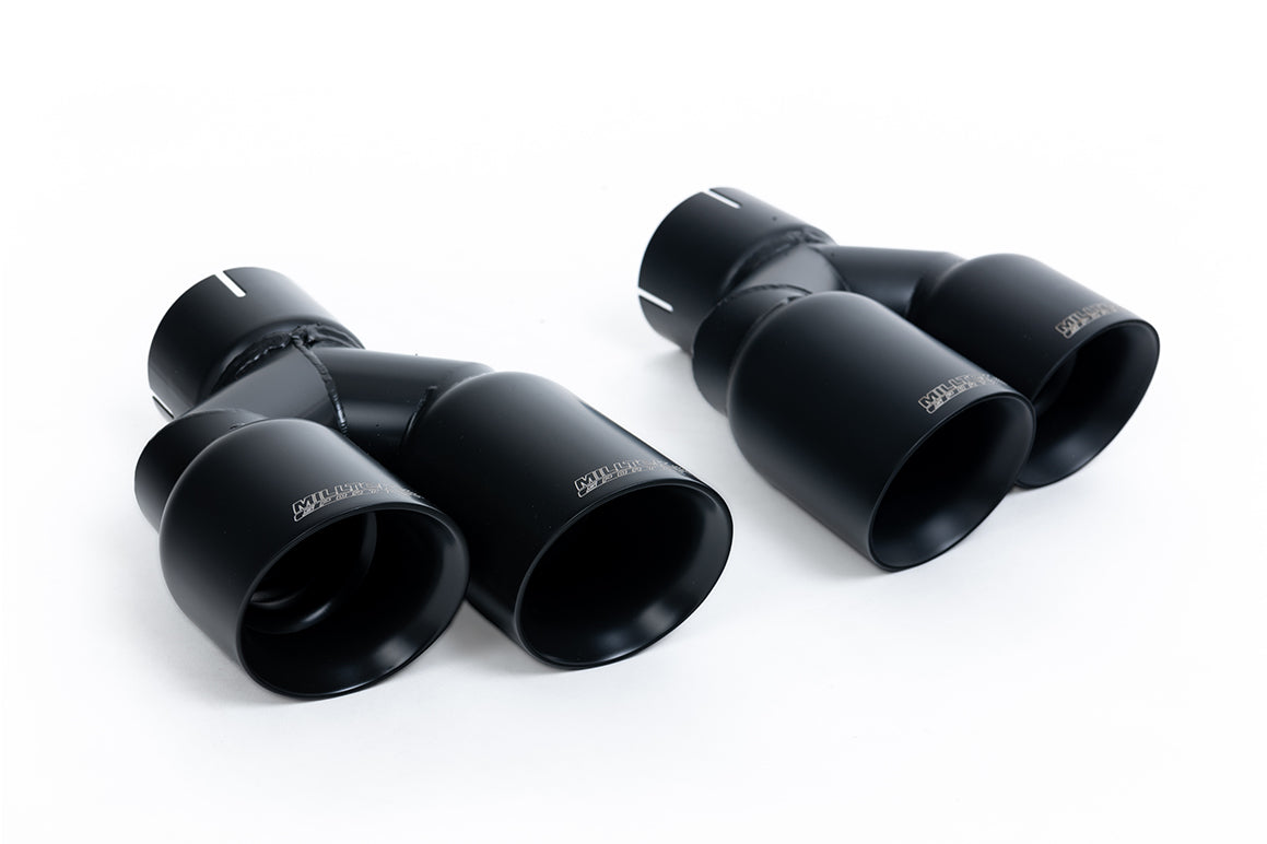 Milltek Sport Sportauspuff passend für Audi S4 & S5 3.0 B8 - schwarze Endrohre