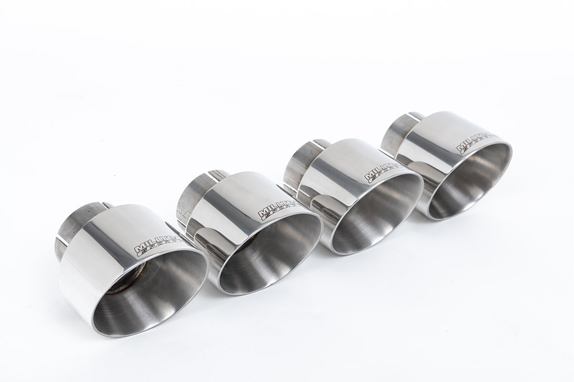 Milltek Sport Abgasanlage passend für BMW 1er F40 128ti mit Maxton Diffusor - polierte Endrohre