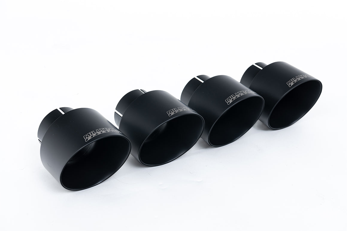 Milltek Sport Abgasanlage passend für BMW 1er F40 128ti mit Maxton Diffusor - schwarze Endrohre