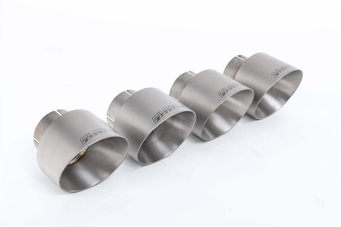 Milltek Sport Abgasanlage passend für BMW 1er F40 128ti mit Maxton Diffusor - titan gebürstete Endrohre