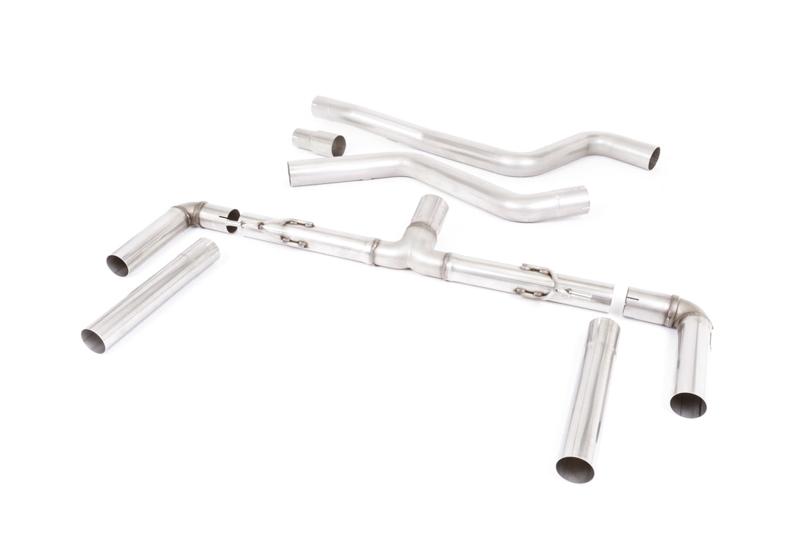 Milltek Sport Auspuffanlage passend für Ford Focus MK4 ST 2.3 - titan geflämmte Endrohre
