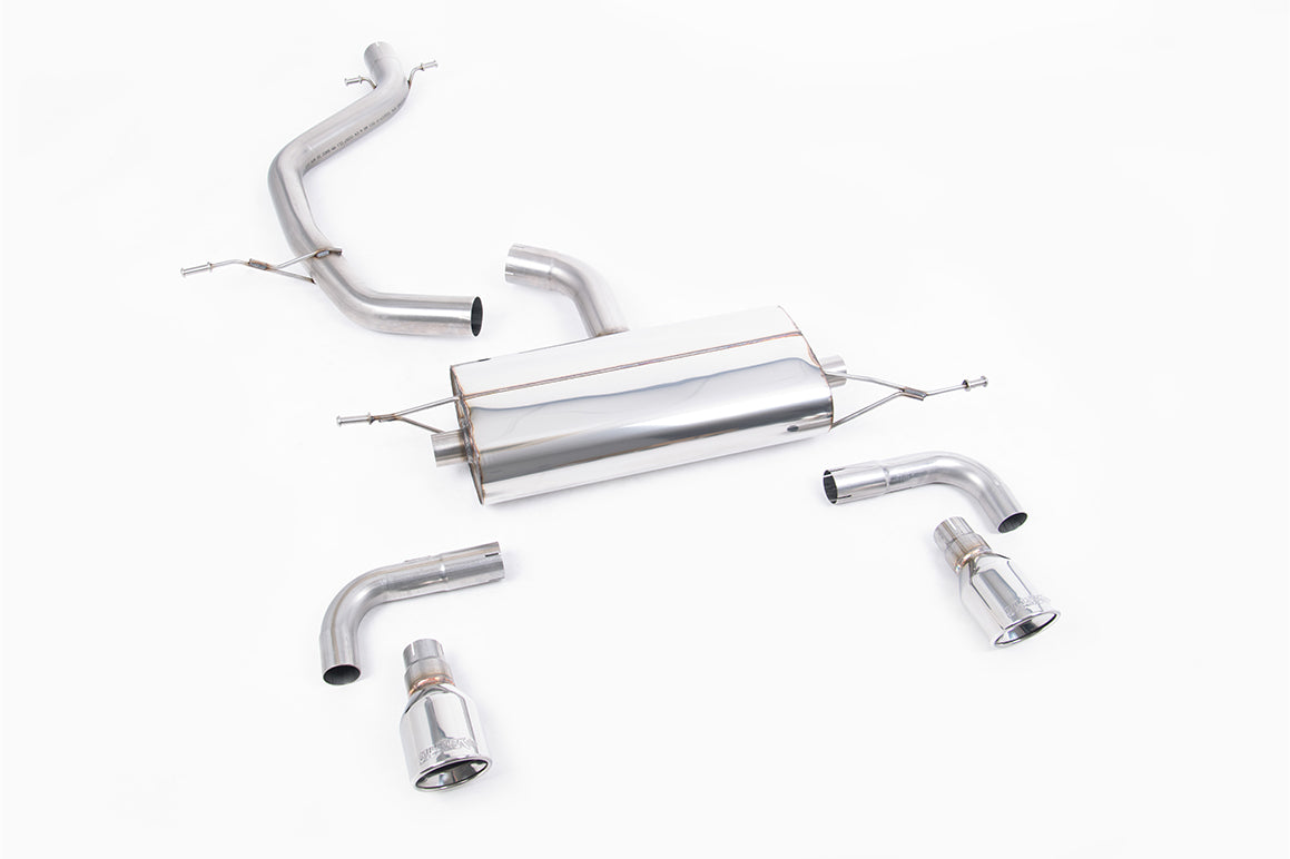 Milltek Sport Auspuffanlage passend für Volkswagen Golf Mk6 GTI 2.0 TSI - polierte Endrohre