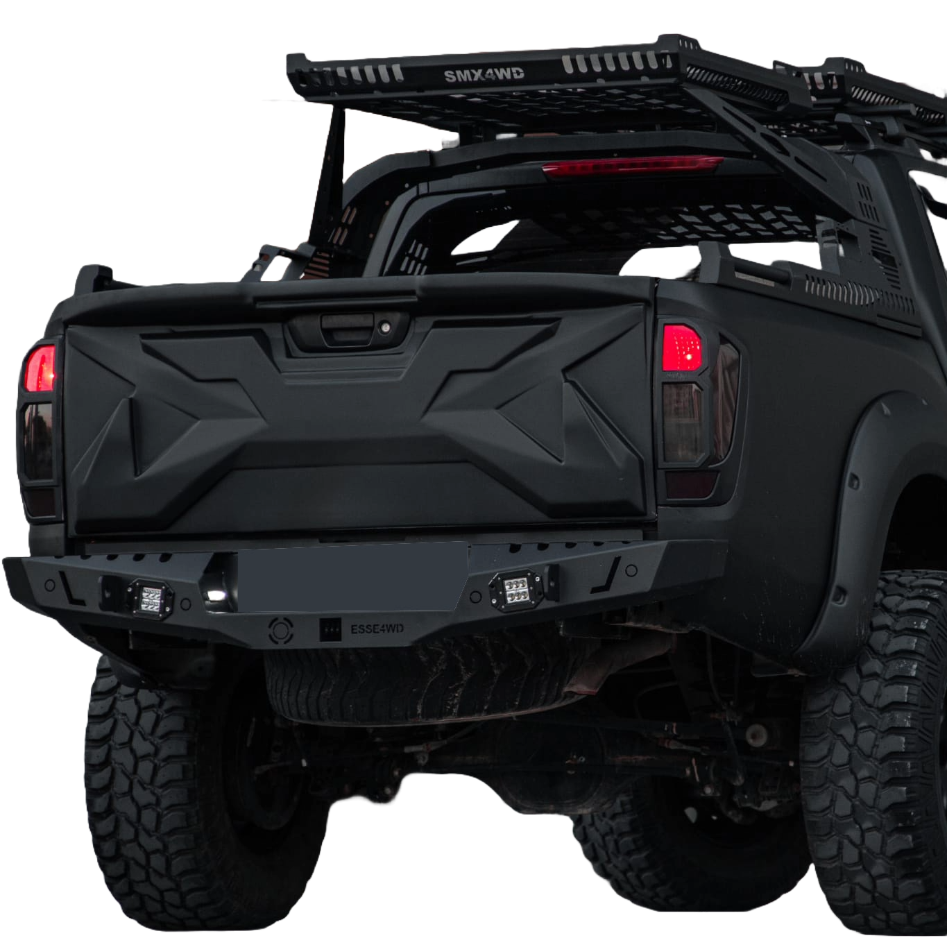 Heckklappenabdeckung passend für NISSAN Navara NP300 (D23) 2014-2021 Matt Schwarz