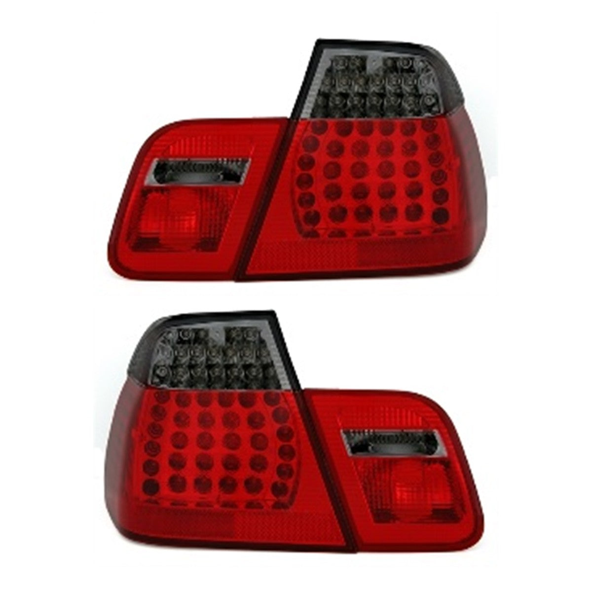 LED Rot Rauch Rücklichter passend für BMW 3er E46 Limousine 1998-2001