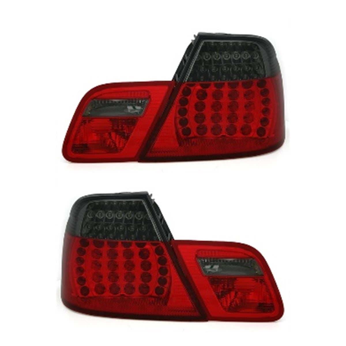 LED Rot Rauch Rücklichter passend für BMW 3er E46 Coupé 1999-2003