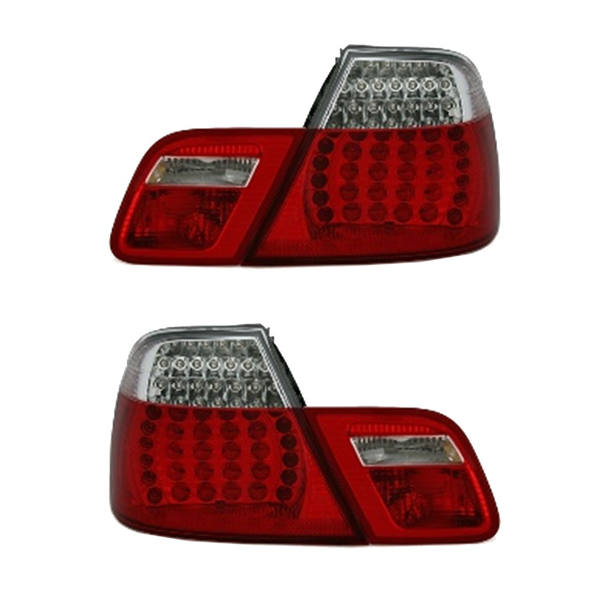 LED Rot Klar Rücklichter passend für BMW 3er E46 Coupé 1999-2003