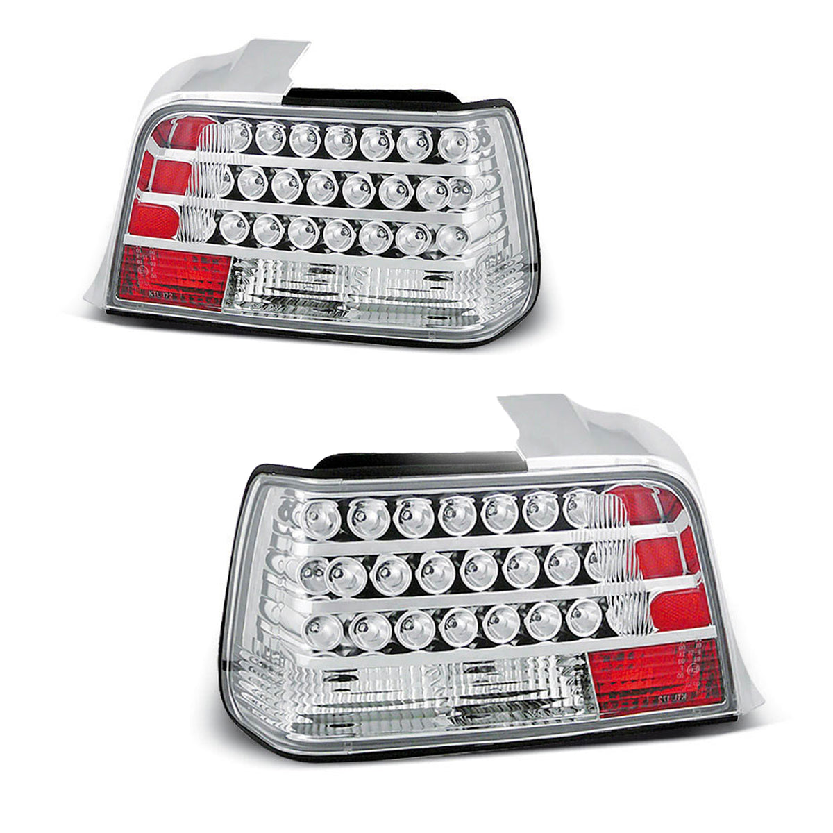 LED Rücklichter Chrom passend für BMW E36 12.90-08.99 Limousine
