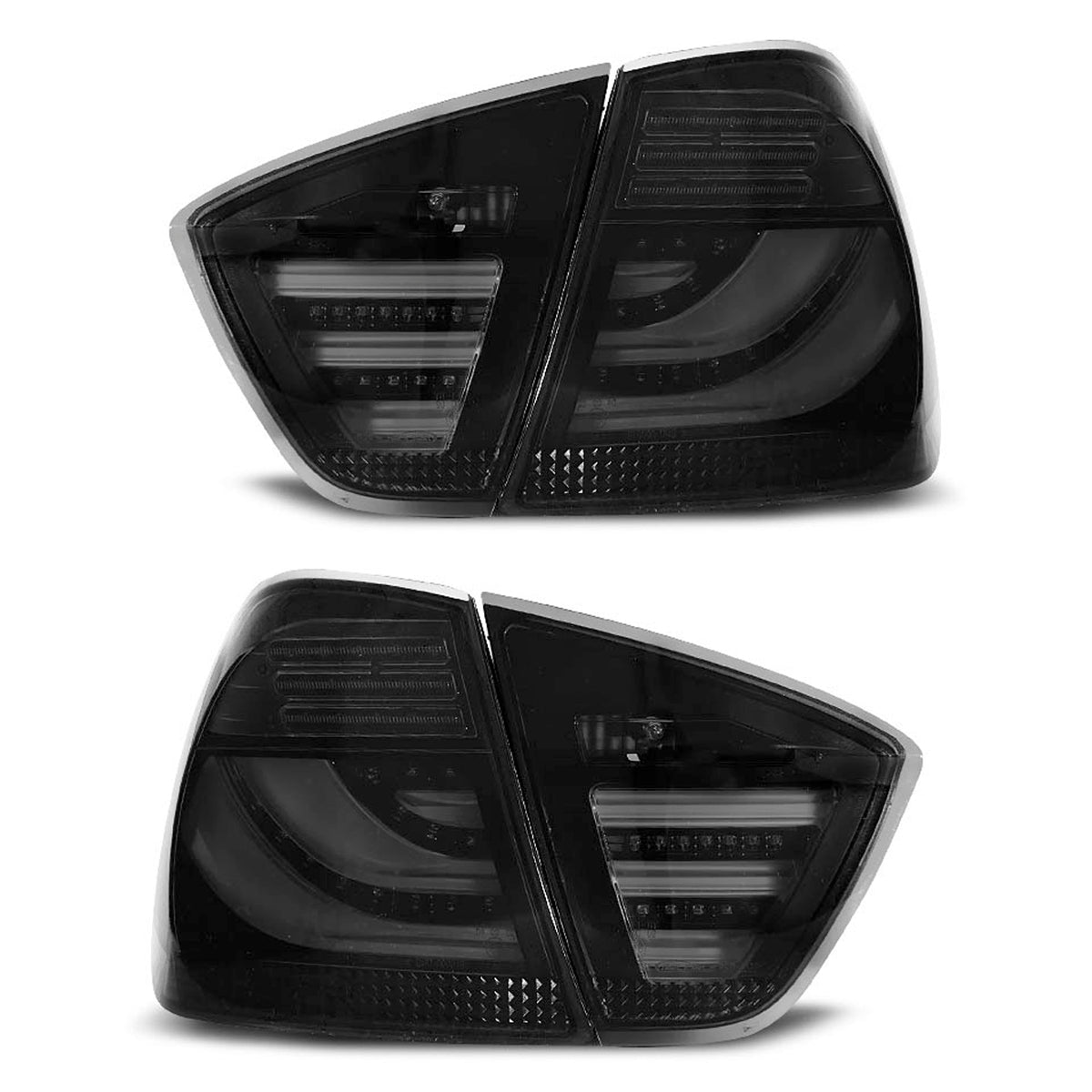 LED Leisten Rücklichter Rauch Schwarz passend für BMW E90 03.05-08.08