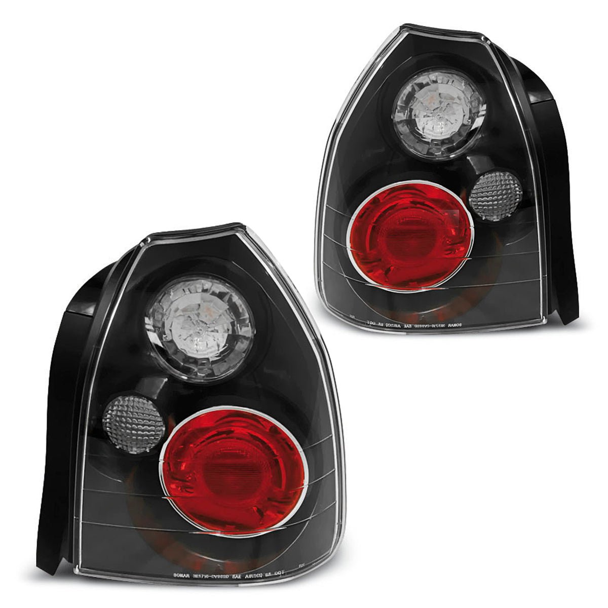 Rücklichter passend für Honda Civic 09.95-02.01 3D Schwarz