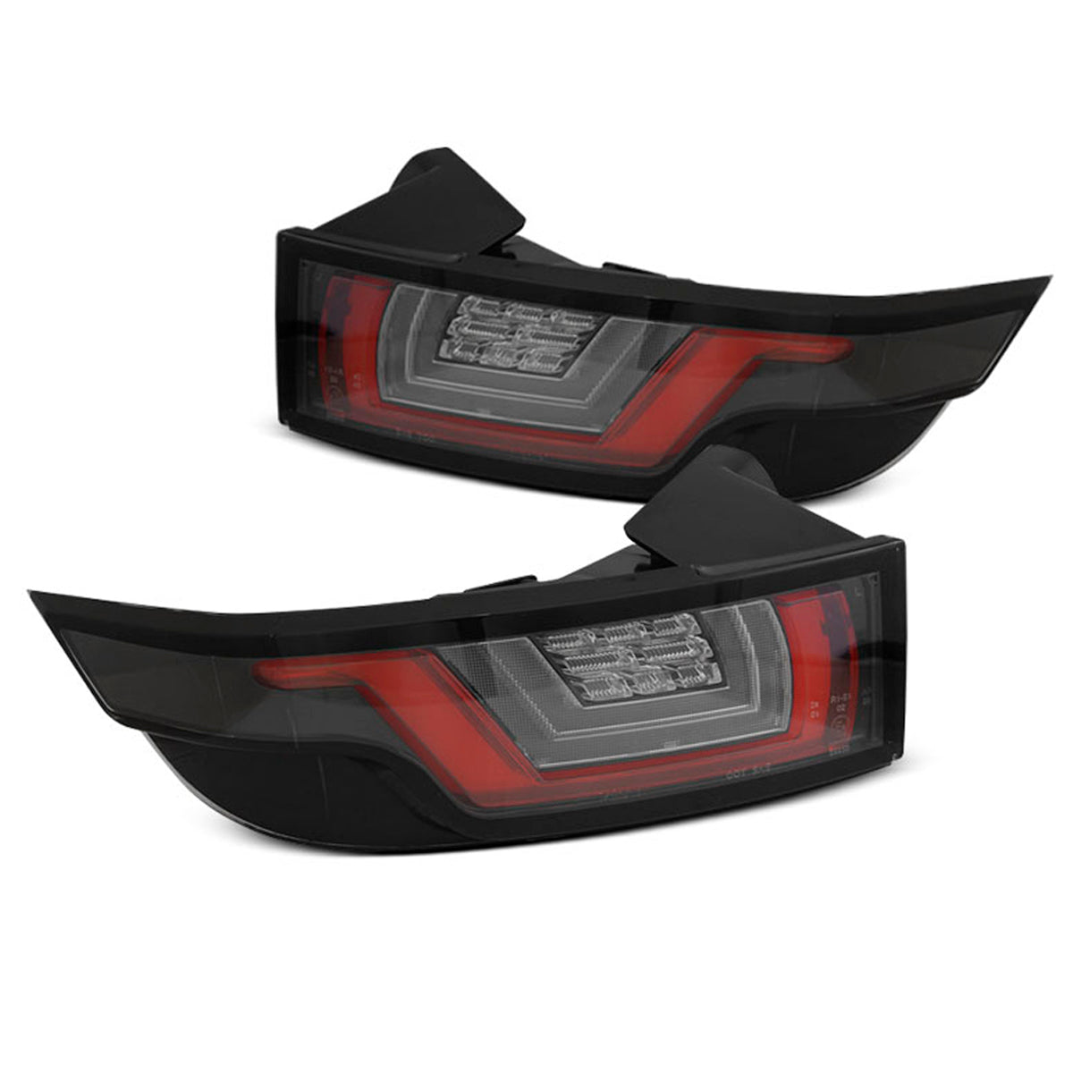 Rücklichter passend für Land Rover Range Rover Evoque 11-18 Rot Weiß Schwarz LED
