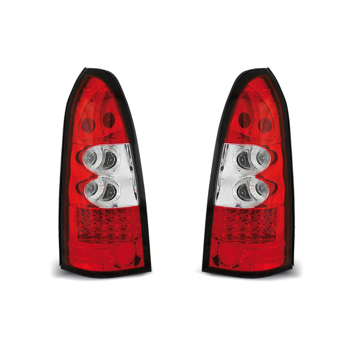 Rücklichter passend für Opel Astra G 09.97-02.04 Kombi Rot Weiß LED
