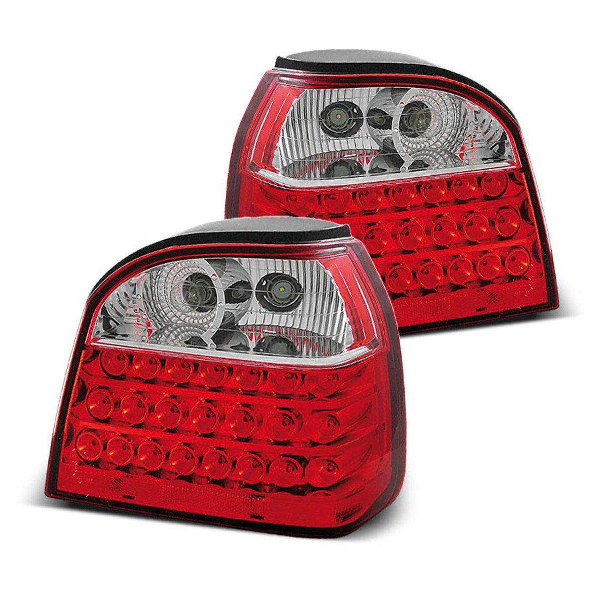 LED Rücklichter Rot Weiß passend für VW Golf 3 09.91-08.97