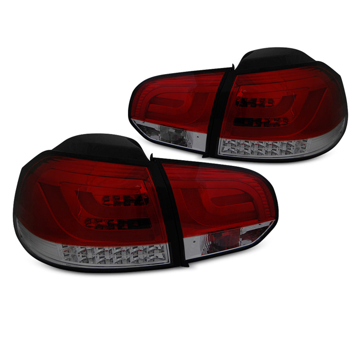LED BAR Rücklichter Rot Rauch passend für VW Golf 6 10.08-12