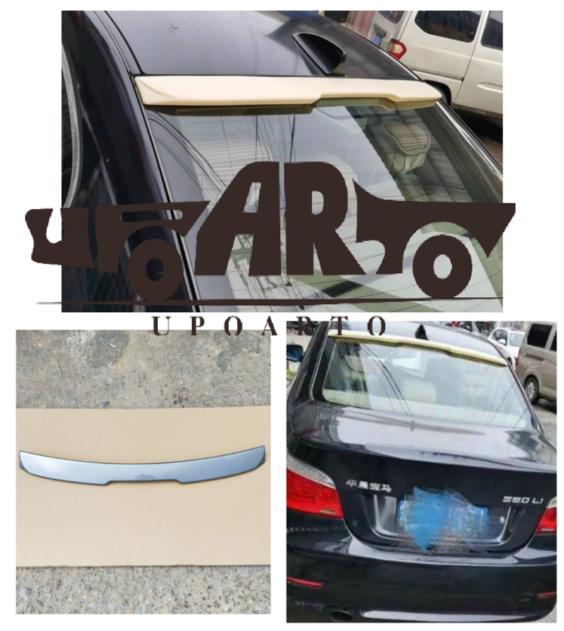 Hochglanz Schwarz Dachspoiler Flügel passend für BMW 5er (E60) 2004-2010