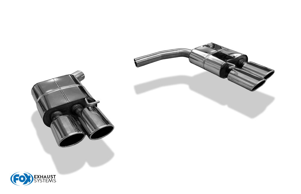 Audi A4/A5 quattro TDI - Rieger Endschalldämpfer rechts/links für 2-Rohr zweiflutig - 2x115x85 Typ 32 rechts/links - passe...