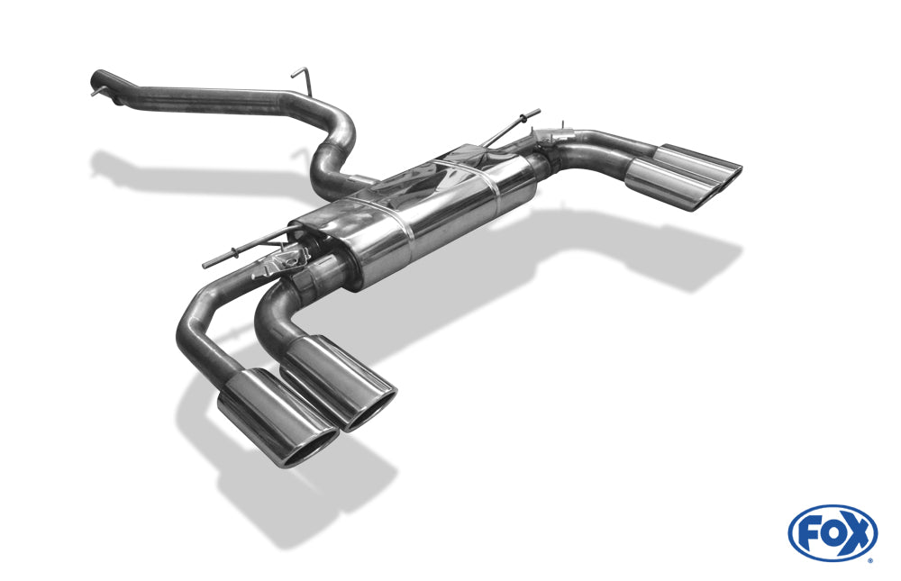 Audi S3 GY - Limousine Halbanlage ab OPF mit Abgasklappen - 2x106x71 Typ 44 rechts/links