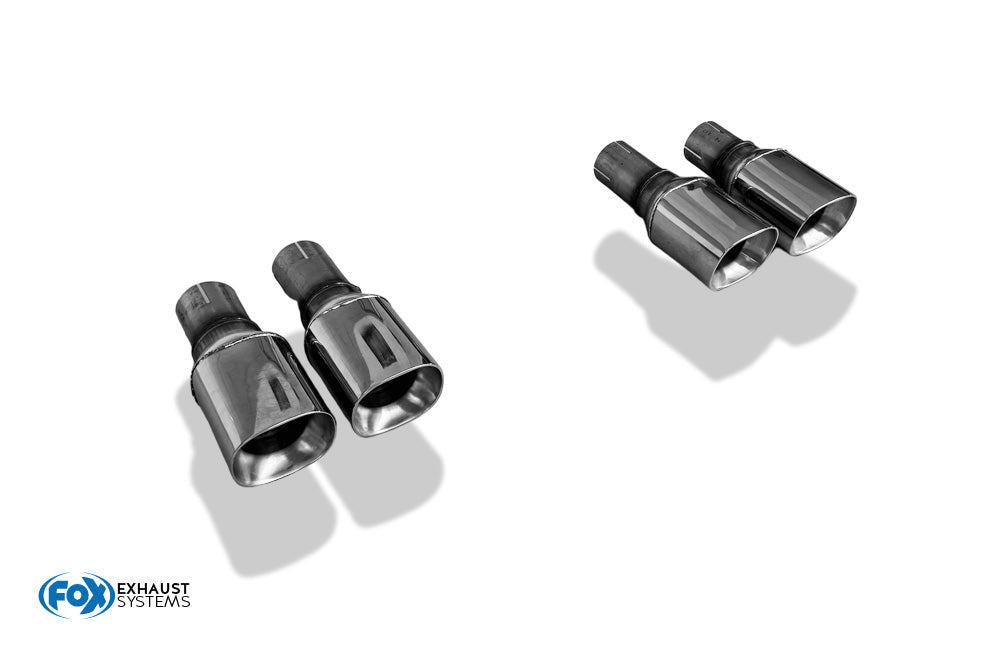 Lexus RC200T Endrohre - 2x88x79 Typ 73 rechts/links für FOX Endschalldämpfer mit Schelle