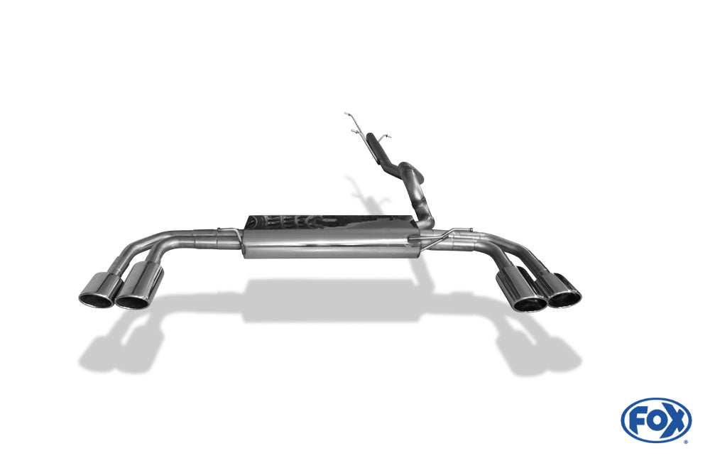 Mercedes Vito/ Viano - W639 Kompact Endschalldämpfer quer Ausgang rechts/links inkl. Verbindungsrohr - 2x115x85 Typ 32 rec...