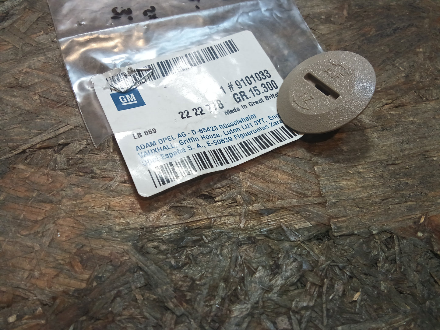Astra G Zafira A Clip Verschluss Oberteil beige original GM NEU
