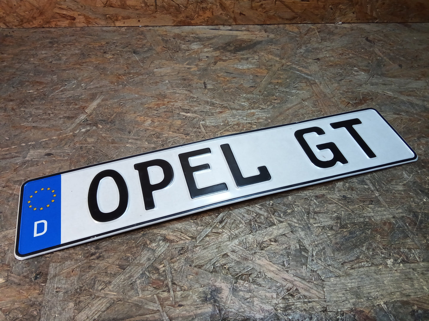 Opel GT Nummernschild NEU