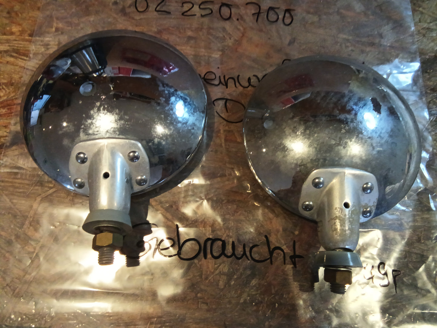 Oldtimer Youngtimer Nebelscheinwerfer -Set 16cm Durchmesser original Carello GEBRAI