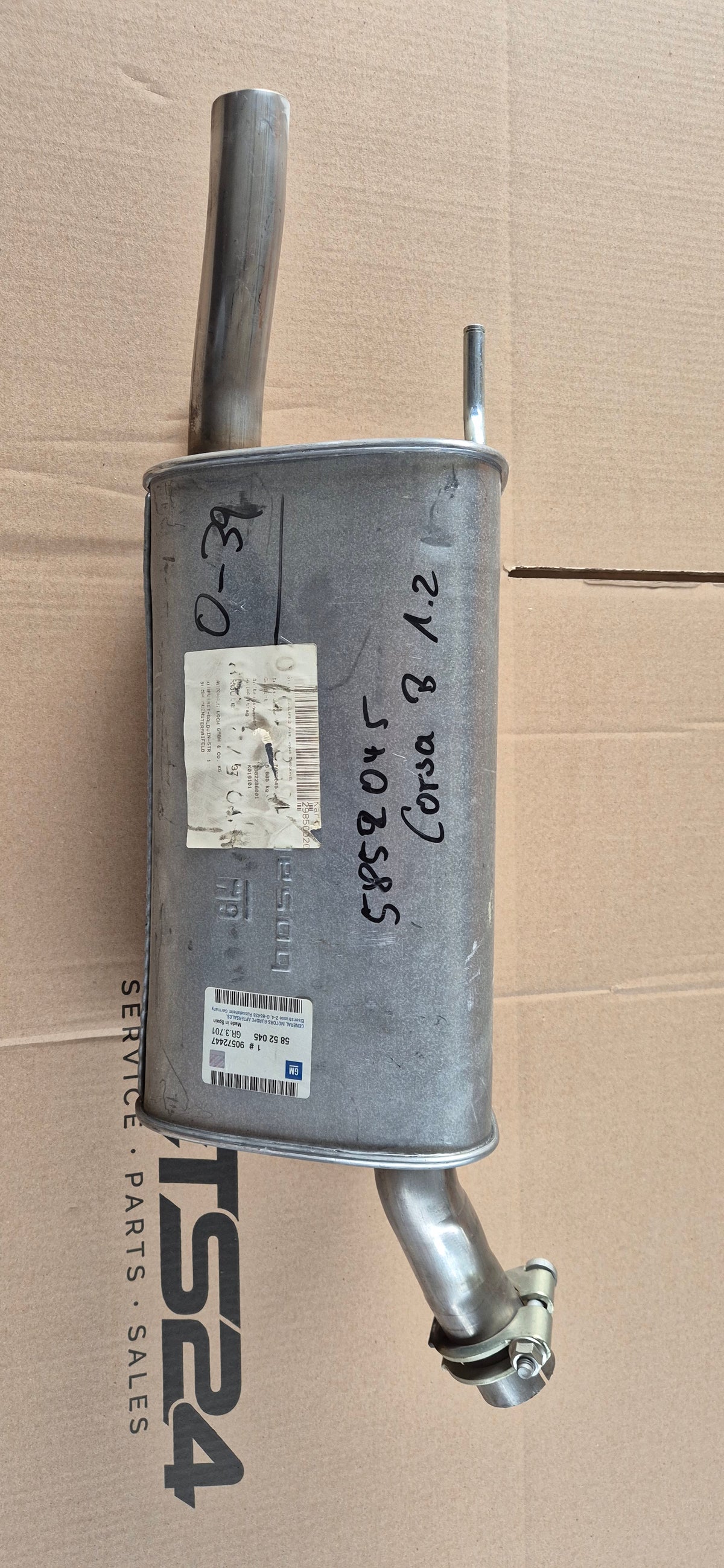 Endschalldämpfer, Corsa B, Original GM Neu