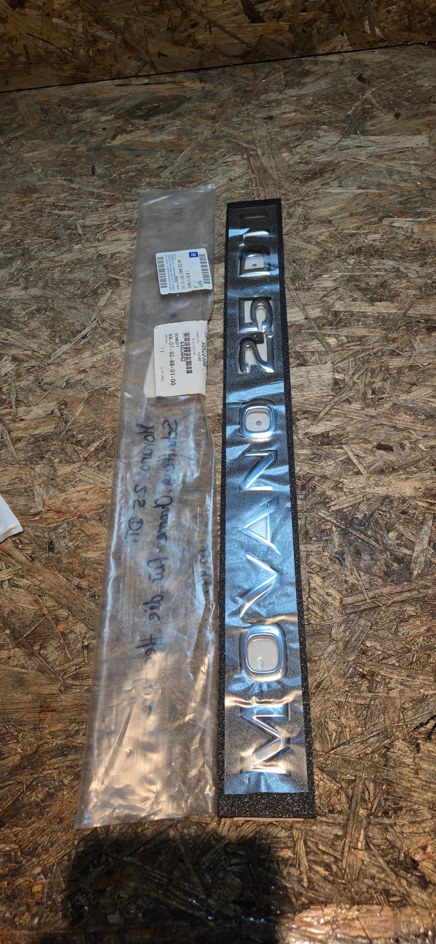 Schriftzug Hecktüre, Movano, Original GM Neu