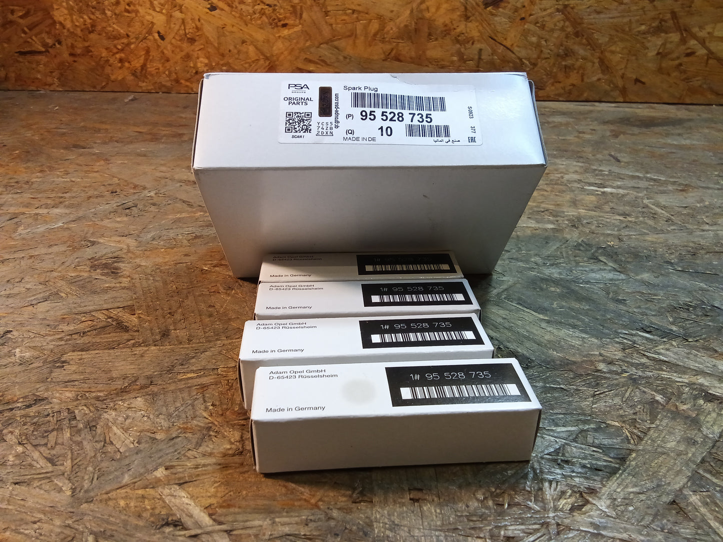 Opel Adam Astra Corsa Meriva 1.2/1.4 Zündkerzensatz original PSA NEU