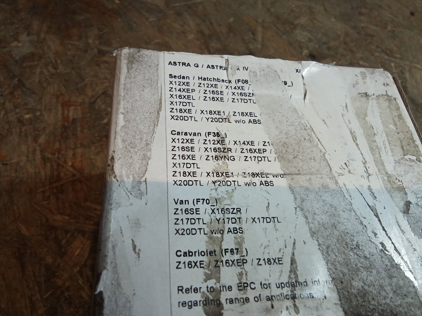 Astra G siehe Bild Bremsbeläge original GM NEU