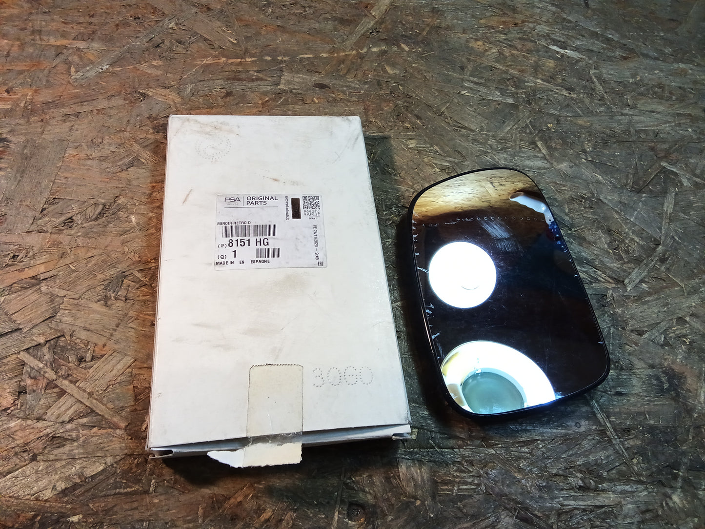 Peugeot 307 Rückspiegel-Glass original PSA NEU