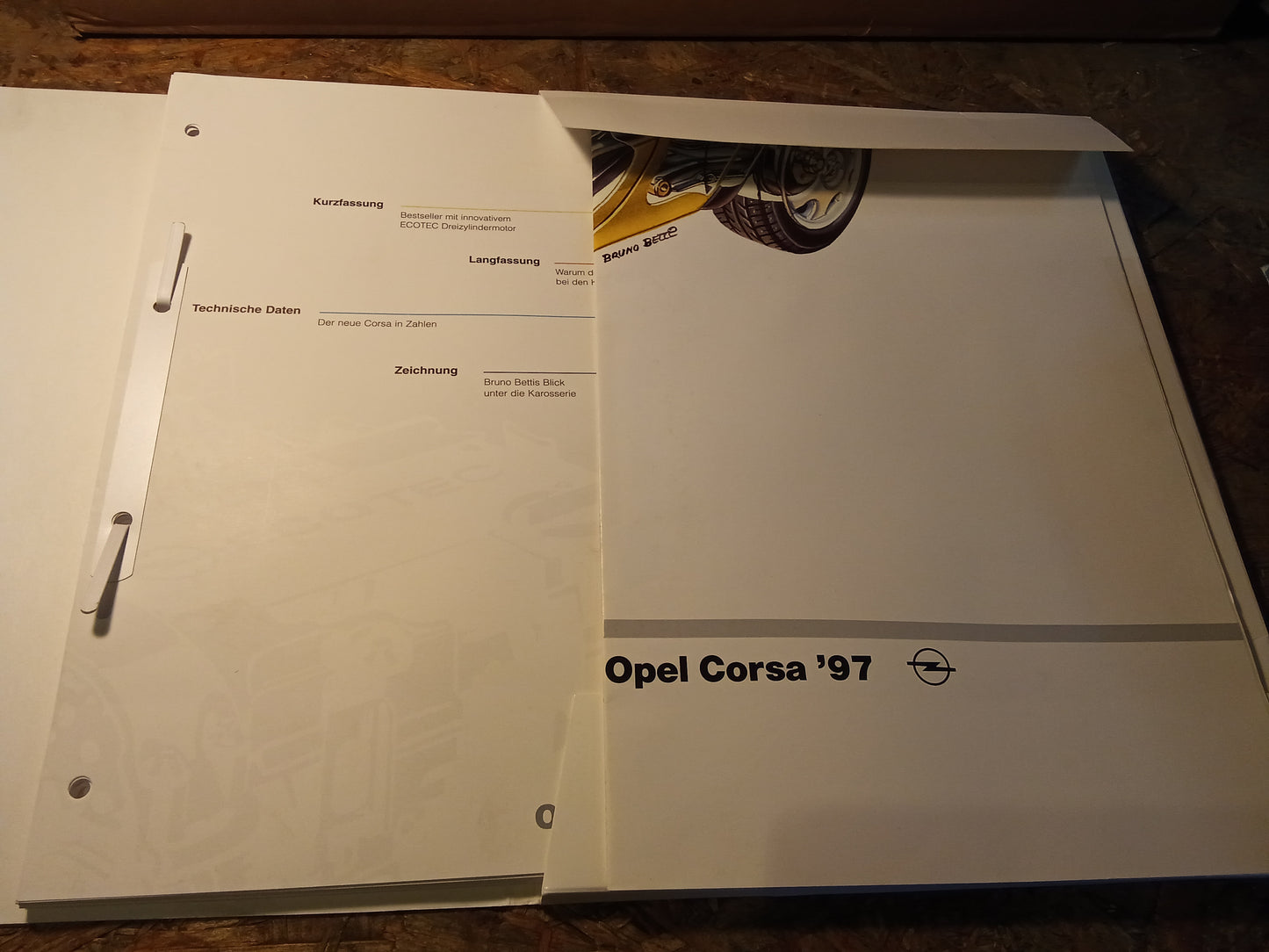 Infoheft Corsa BJ 97 original Opel