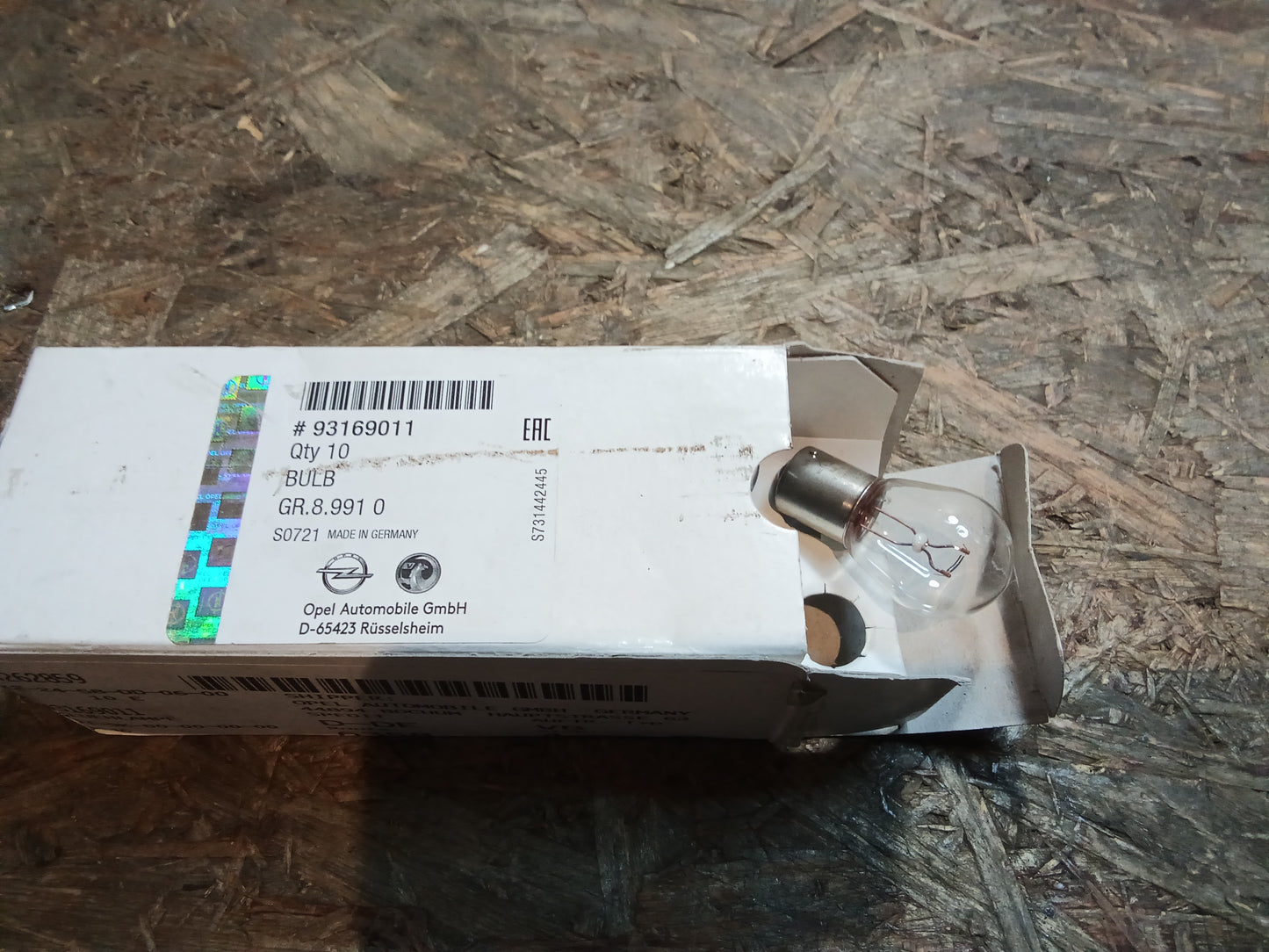 Corsa E Glühbirne 12V 21W Sockelausführung BA15s, P21W original GM NEU