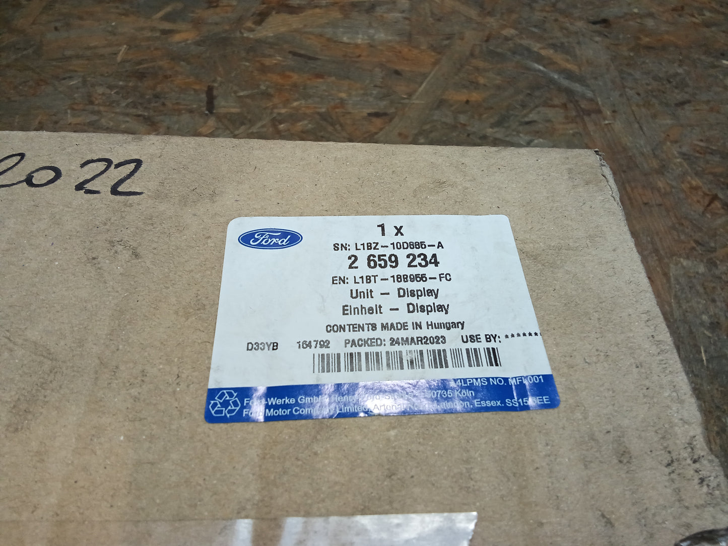 Ford Fiesta 7 BJ 2022 Multifunktionsdisplay original Ford NEU