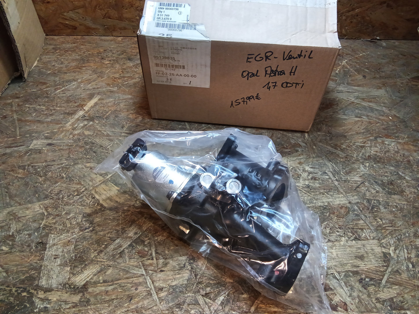 Astra H 1,7 CDTi EGR-Ventil original GM NEU