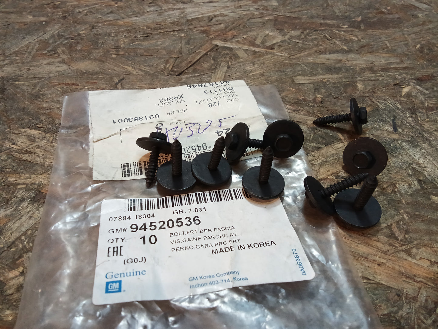 Opel Satz Schrauben original GM NEU