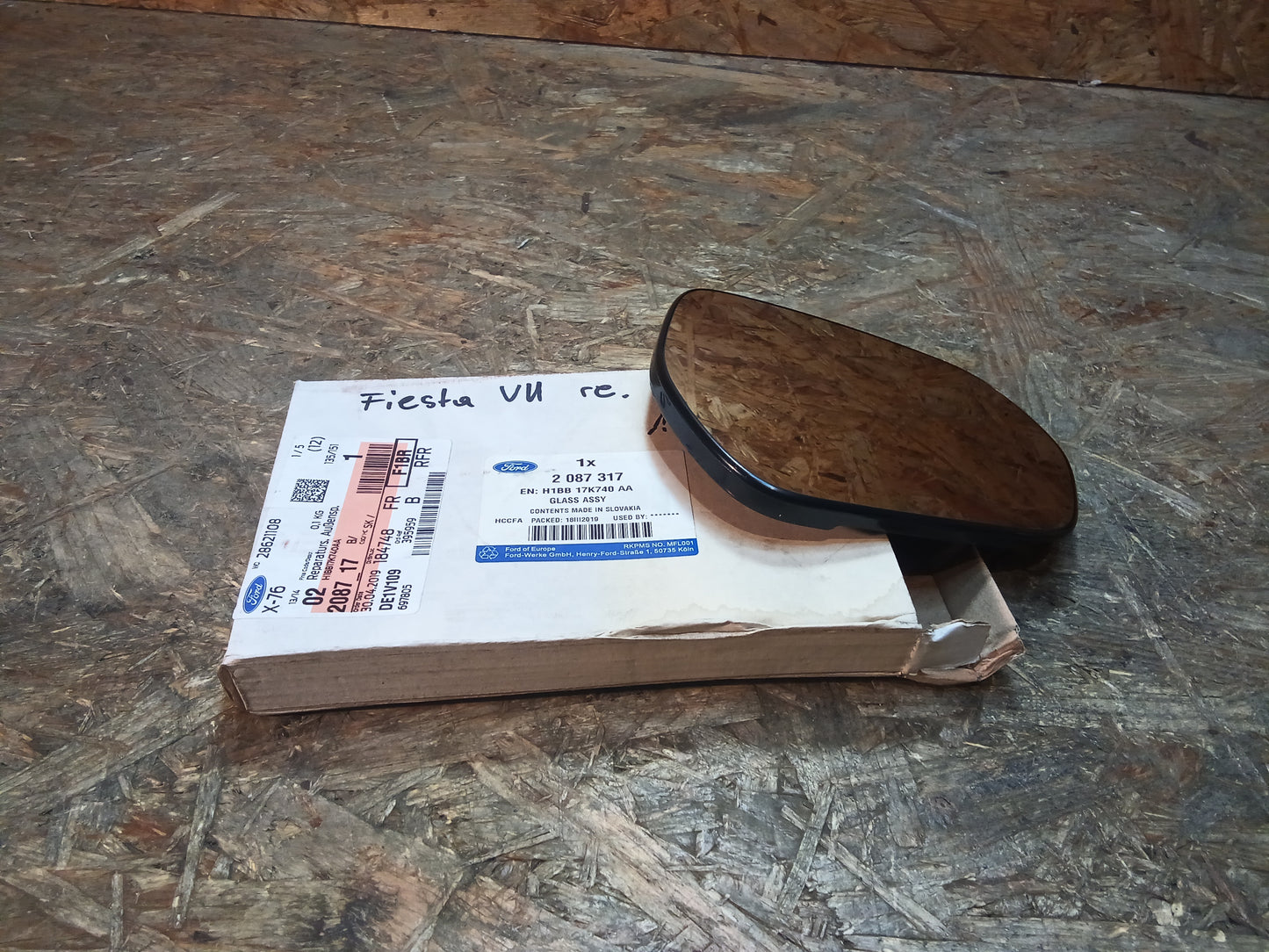 Ford Fiesta VII Spiegelglas rechts original Ford NEU