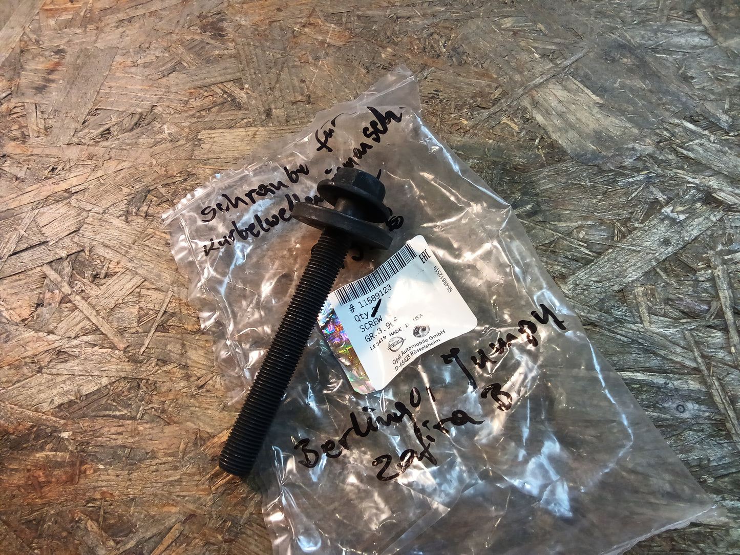 Zafira B Schraube für Kurbelwellenriemenscheibe original GM NEU