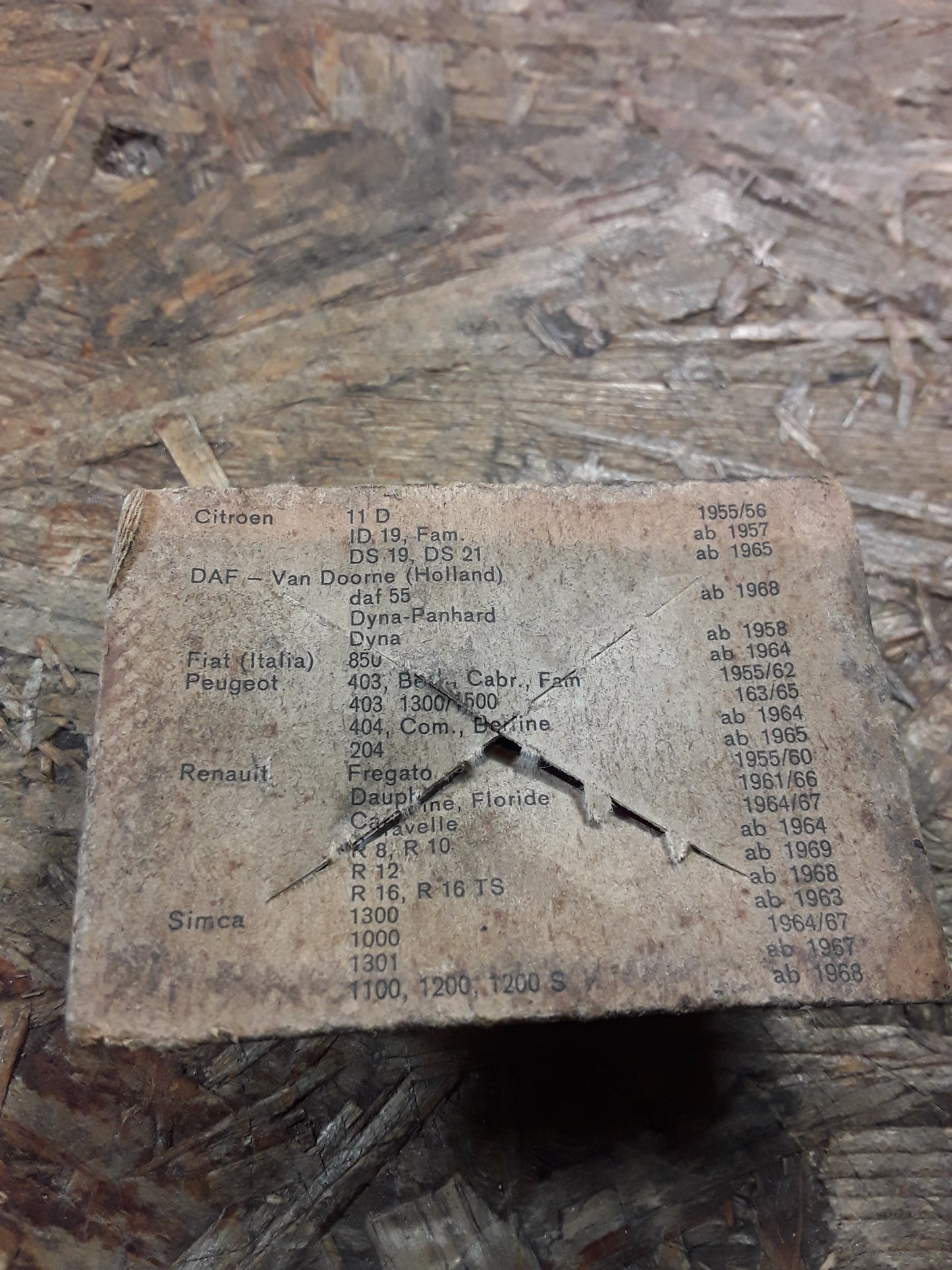 Citroen DAF Fiat Peugeot Renault Simca Kontaktsatz Zündverteiler original Bosch NEU